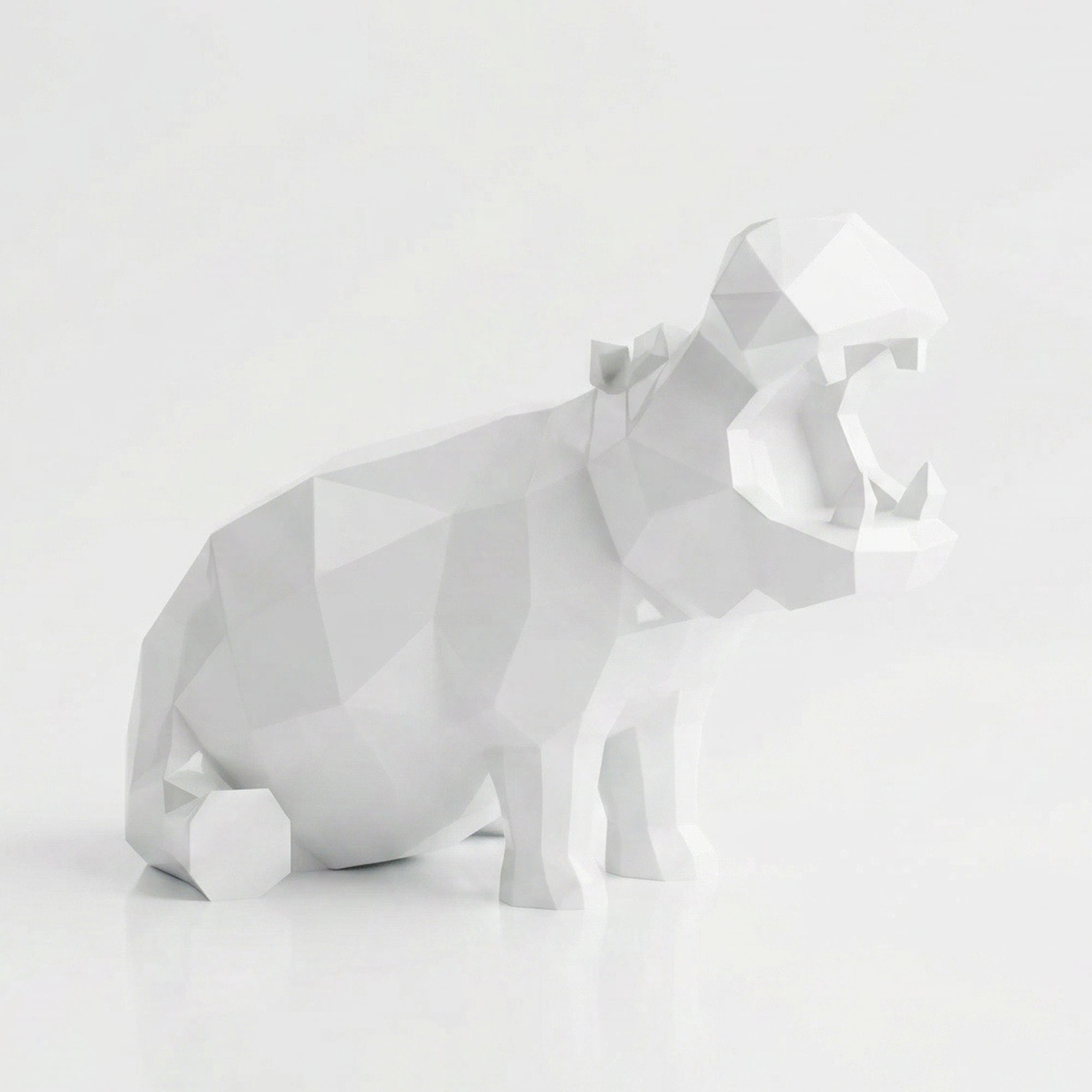 Grande Sculpture d'Hippo Contemporaine