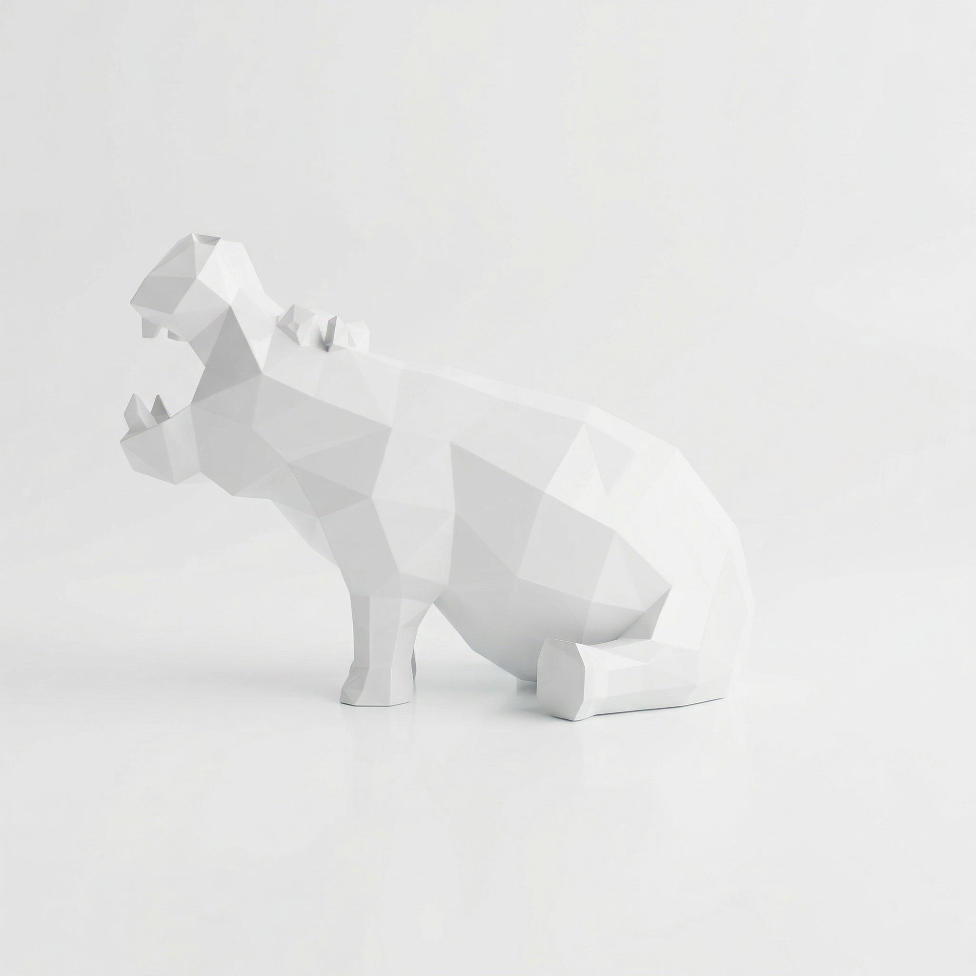 Grande Sculpture d'Hippo Contemporaine