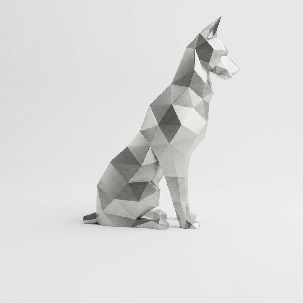 Grande Sculpture Origami Doberman