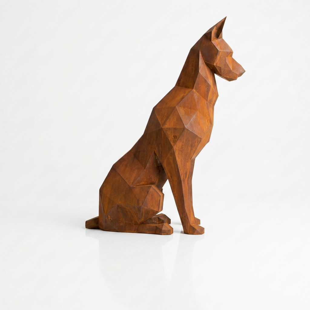 Grande Sculpture Origami Doberman