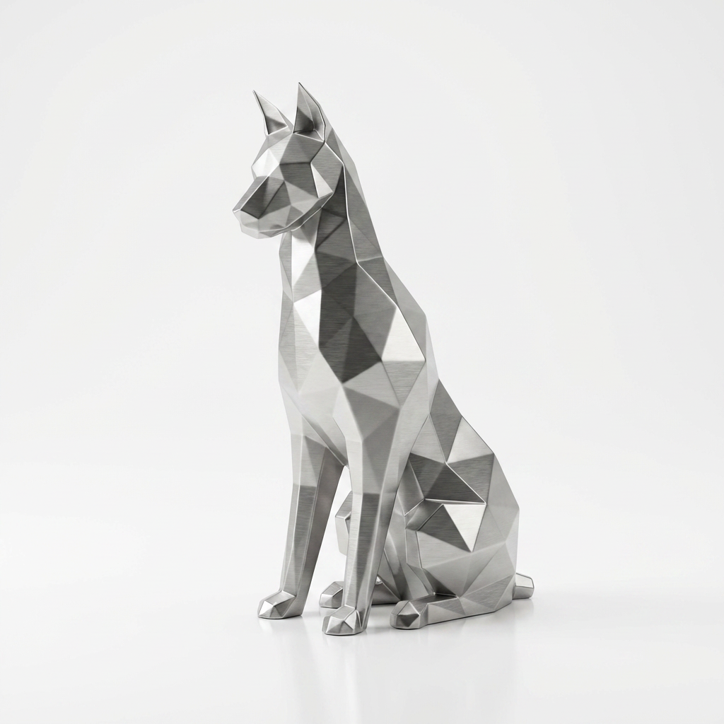 Grande Sculpture Origami Doberman