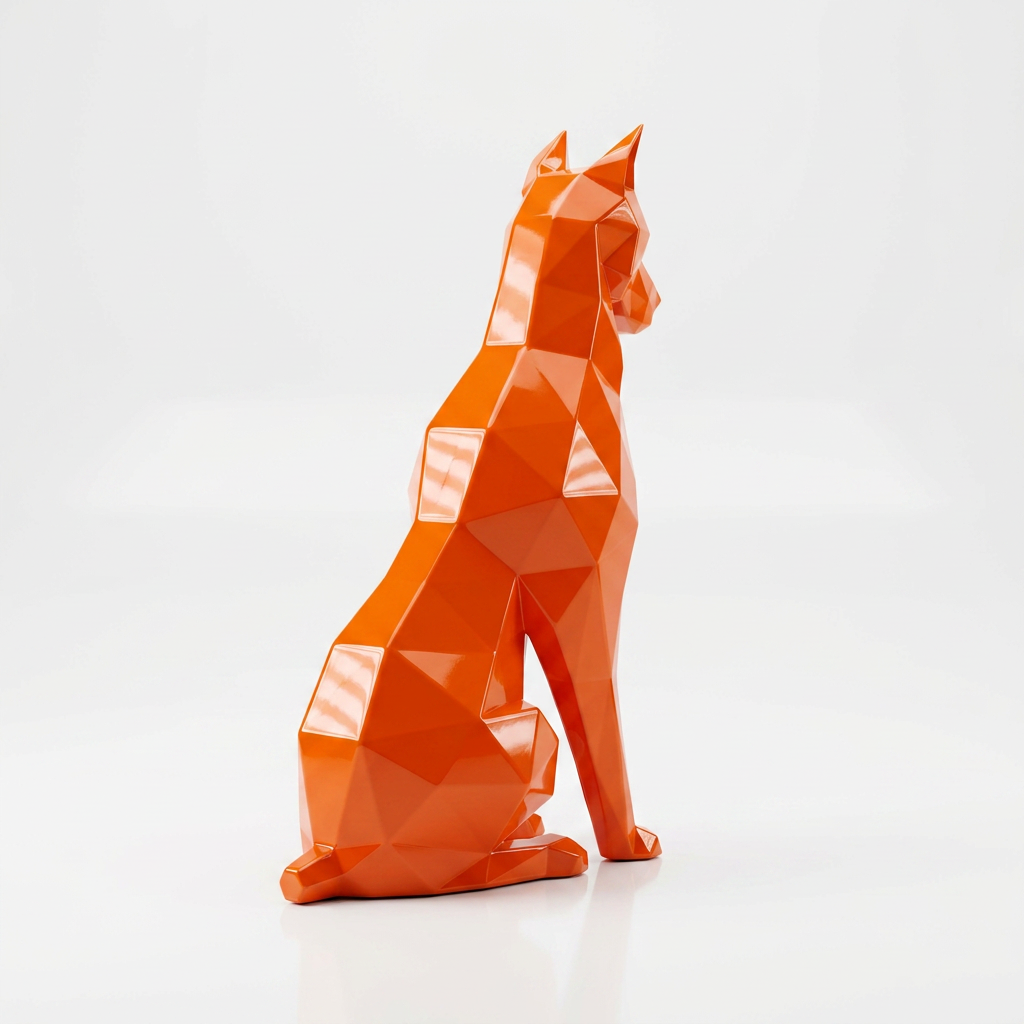 Grande Sculpture Origami Doberman