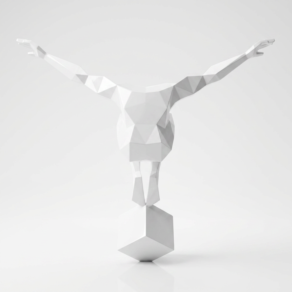 Grande Sculpture Origami Balance