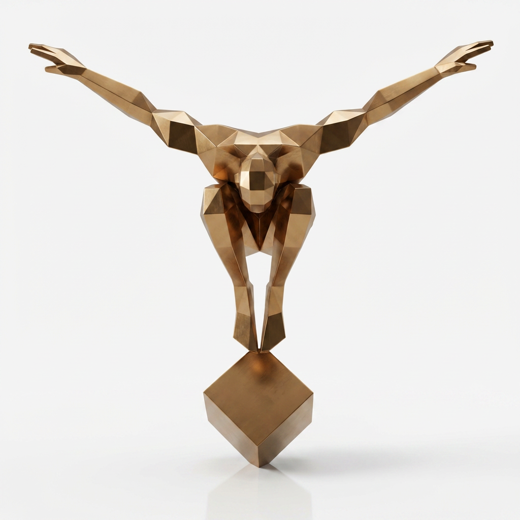Grande Sculpture Origami Balance