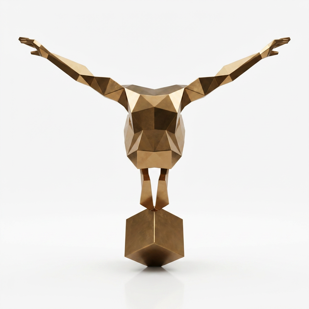 Grande Sculpture Origami Balance