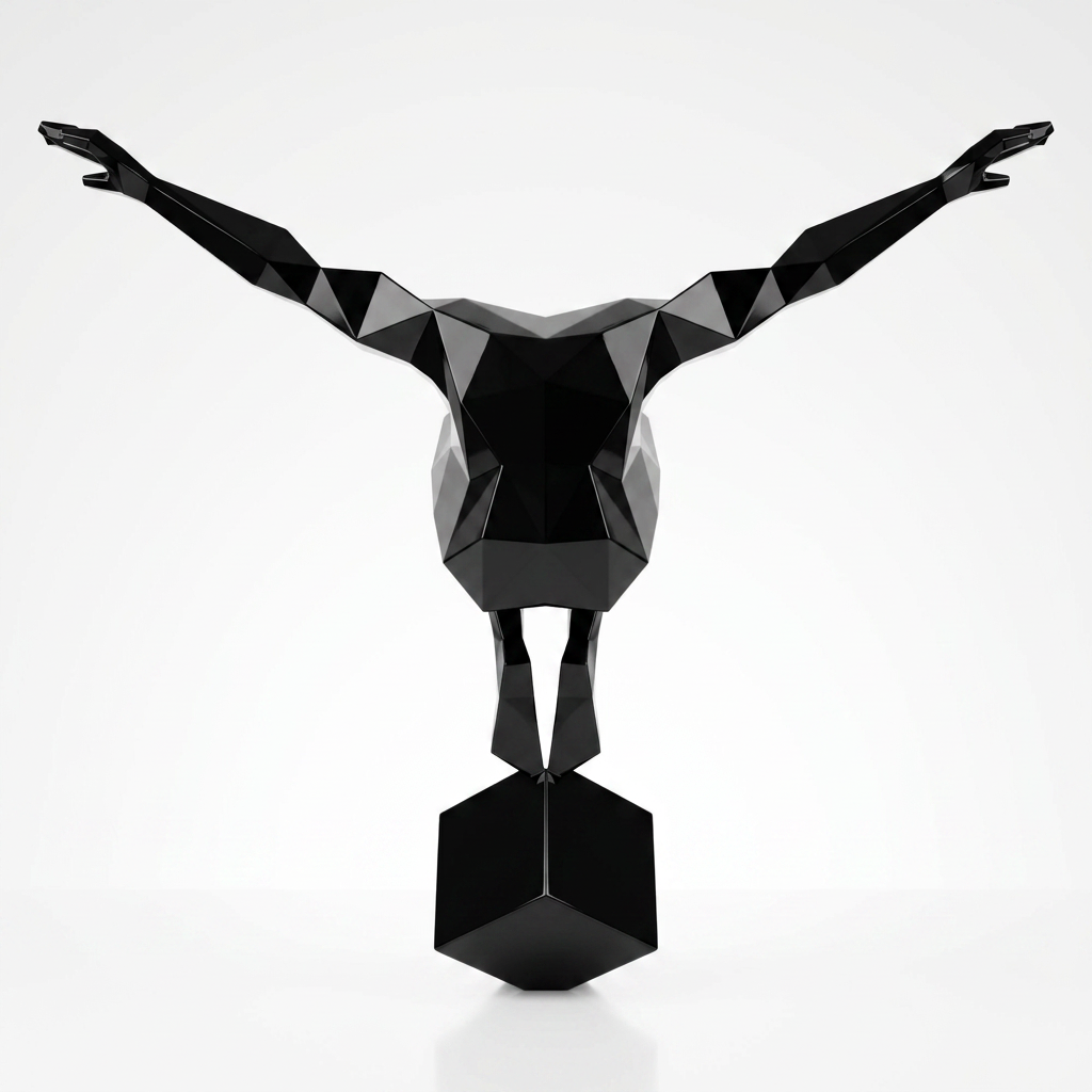 Grande Sculpture Origami Balance