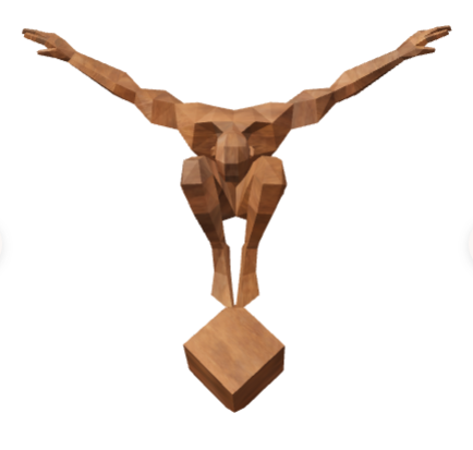 Grande Sculpture Origami Balance