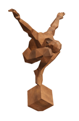 Grande Sculpture Origami Balance