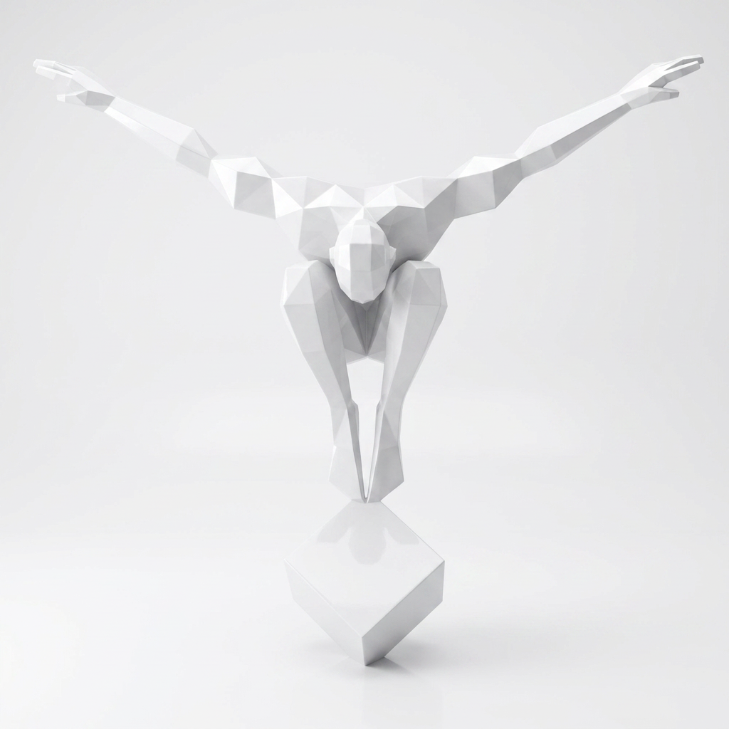 Grande Sculpture Origami Balance