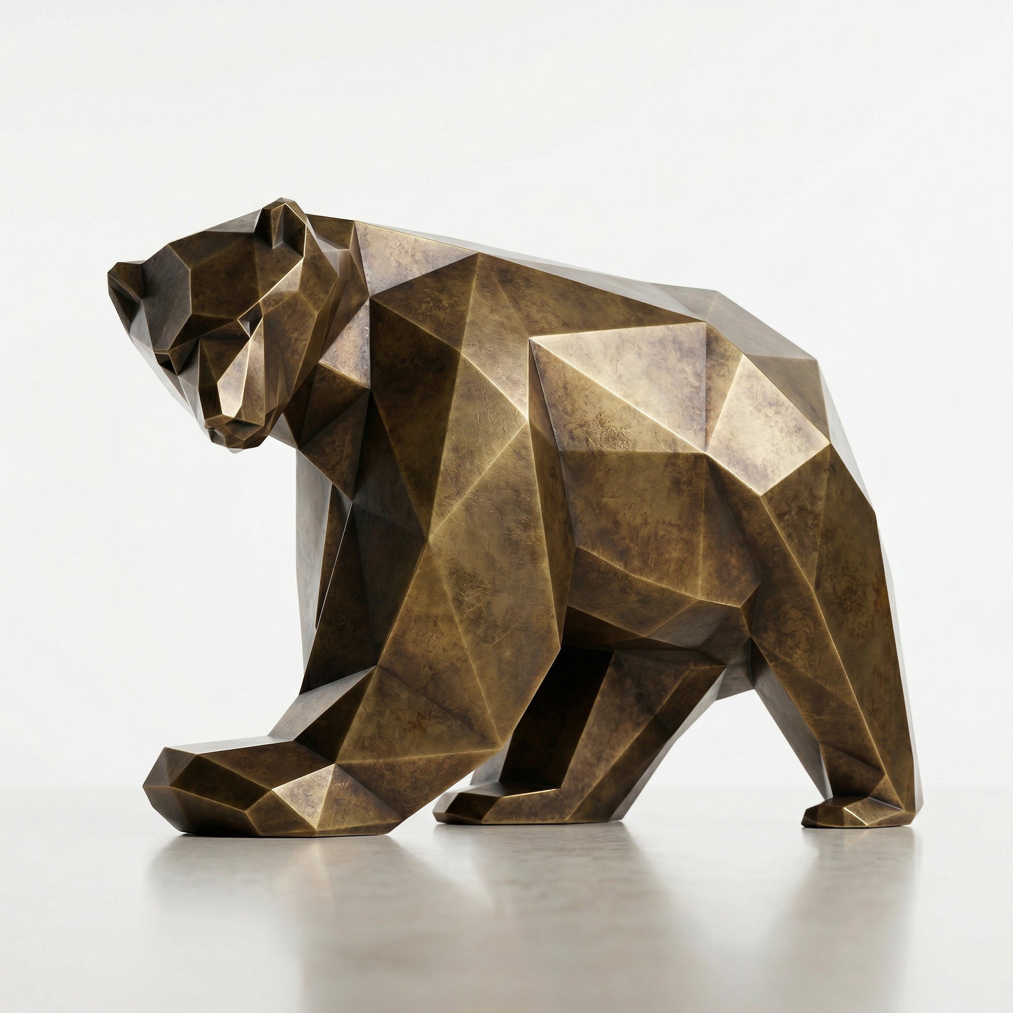 Grande Sculpture Polygone Ours