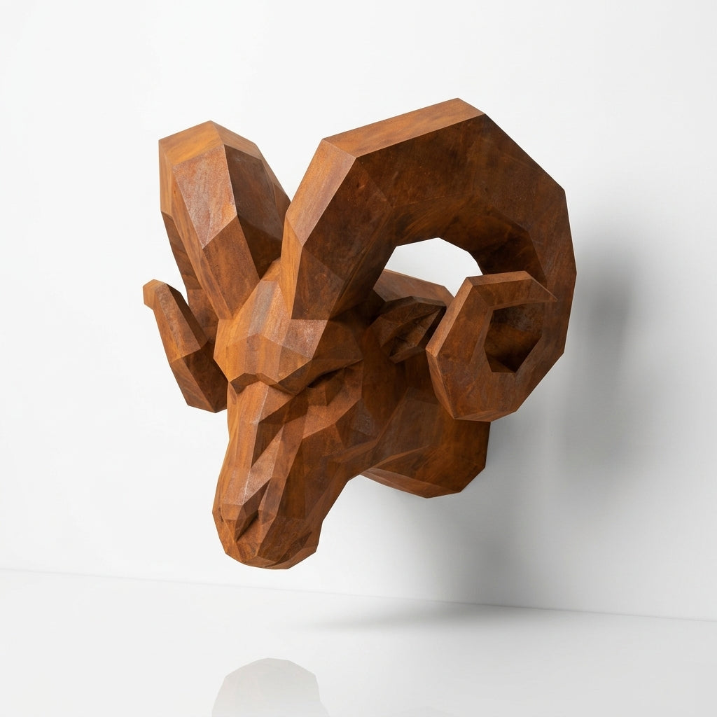 Sculpture tête de bouc