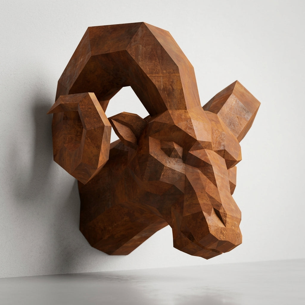 Sculpture tête de bouc
