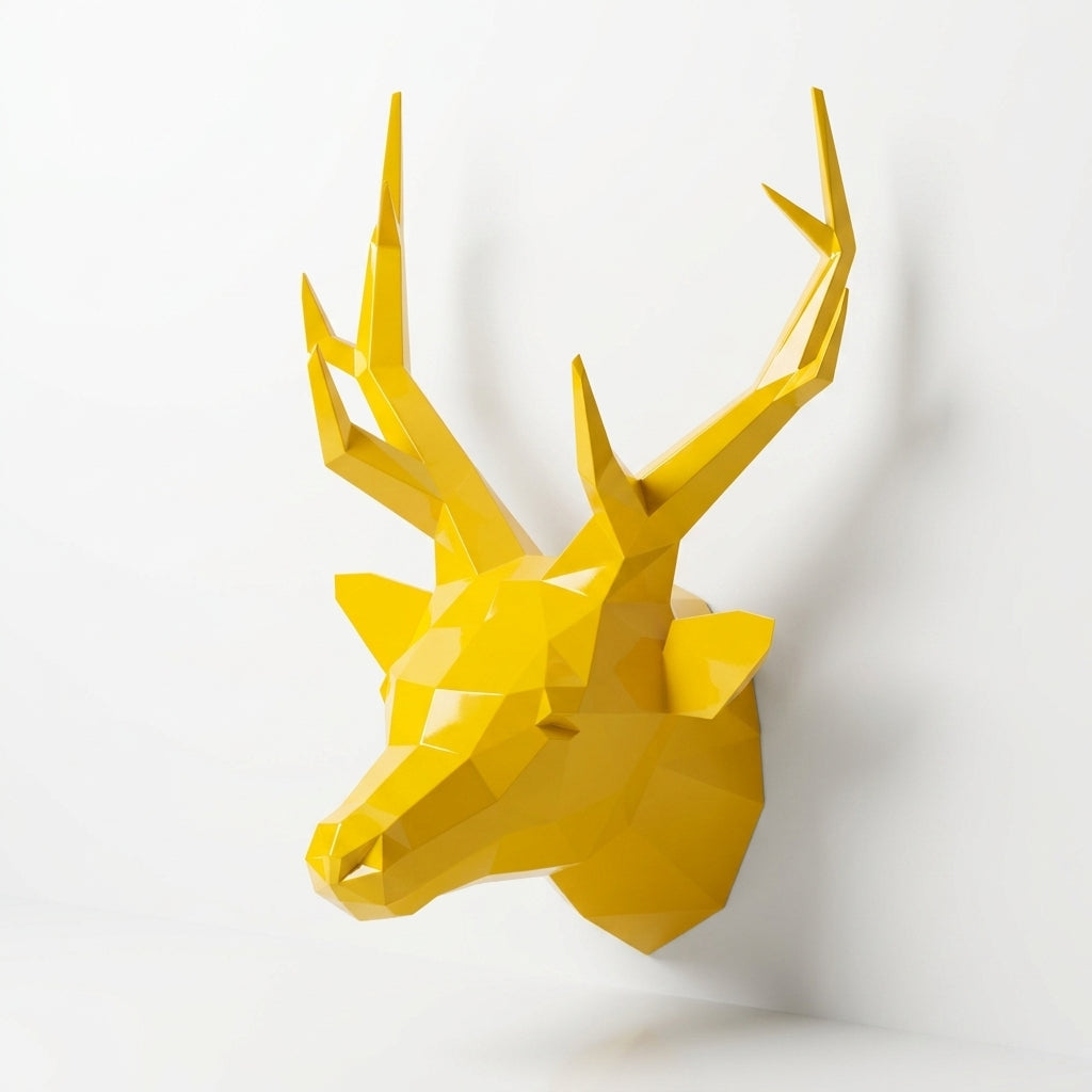 Trophée Tête de Cerf Origami