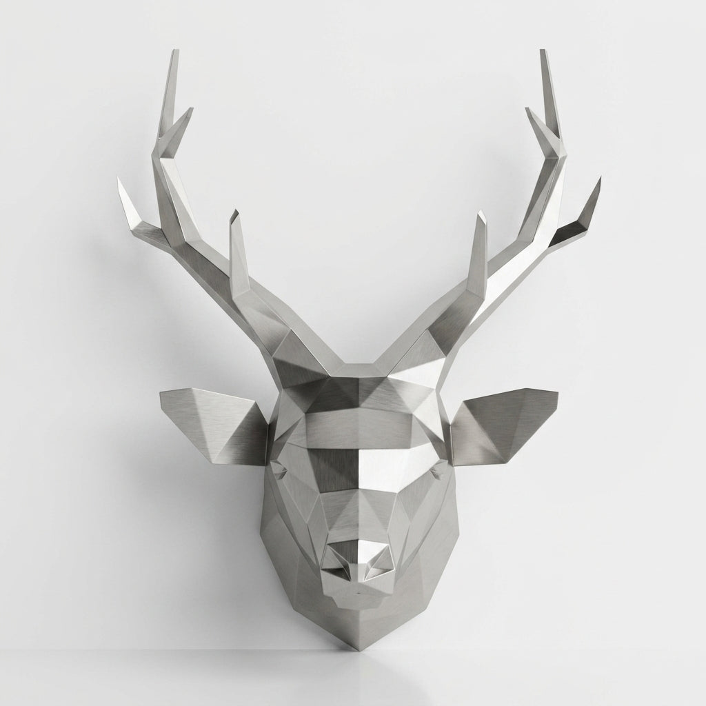 Trophée Tête de Cerf Origami