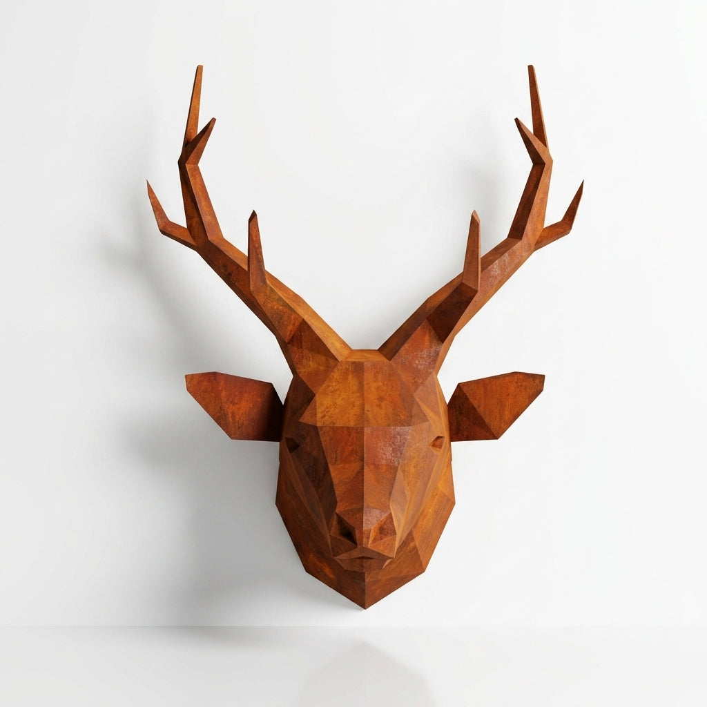 Trophée Tête de Cerf Origami