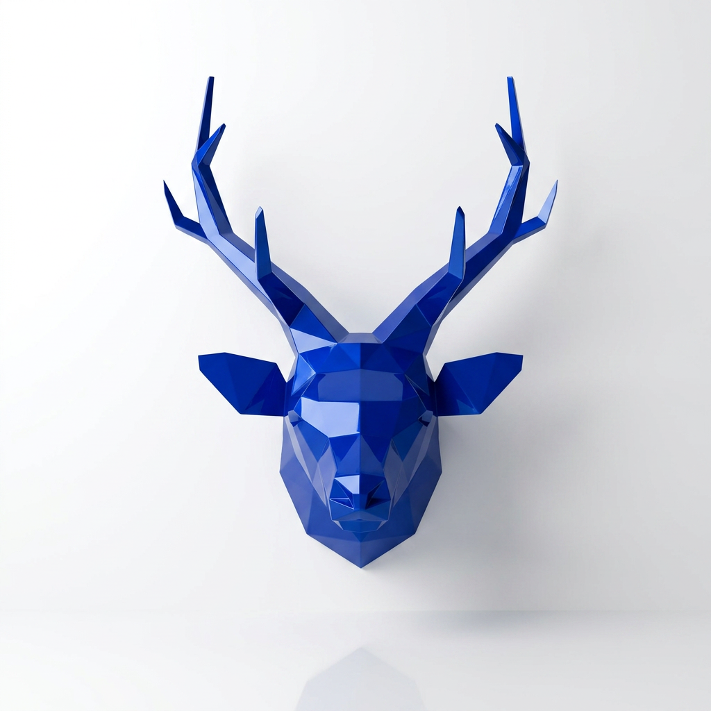 Trophée Tête de Cerf Origami