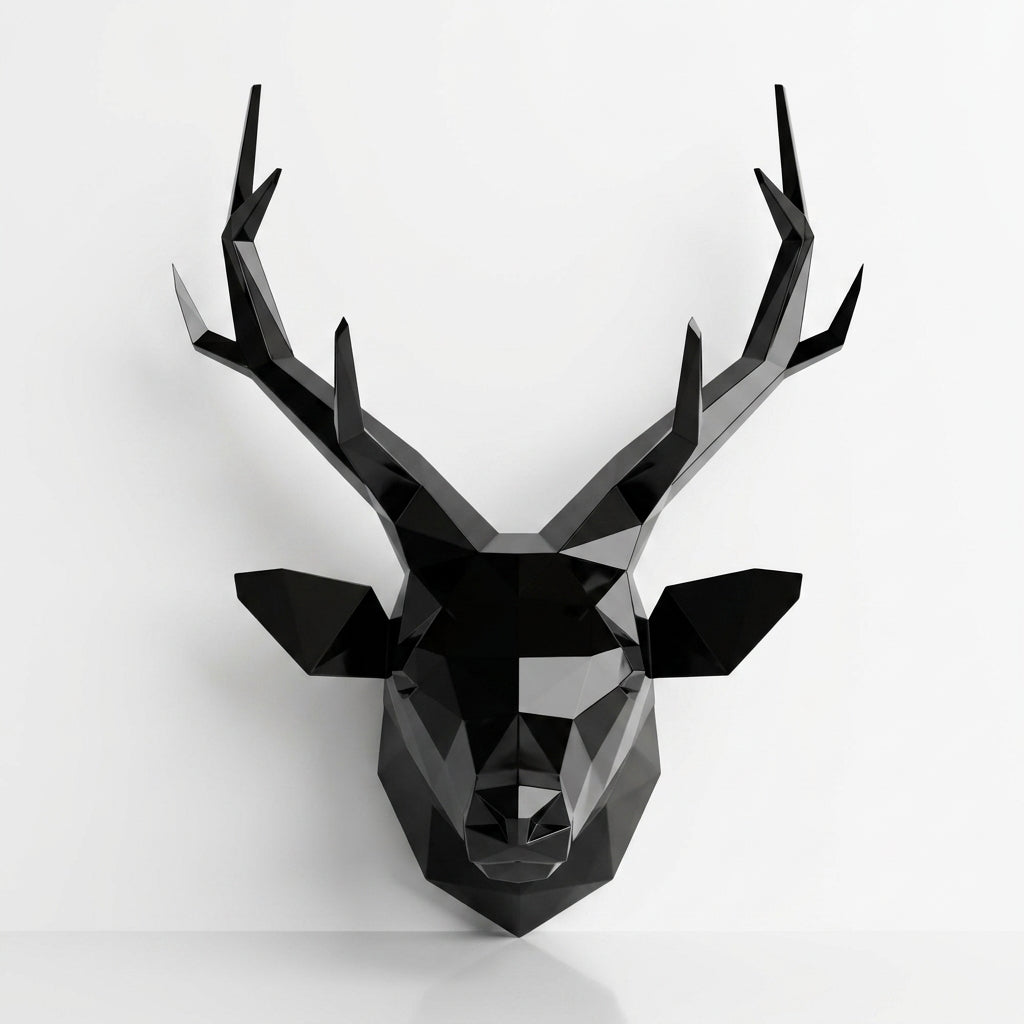 Trophée Tête de Cerf Origami