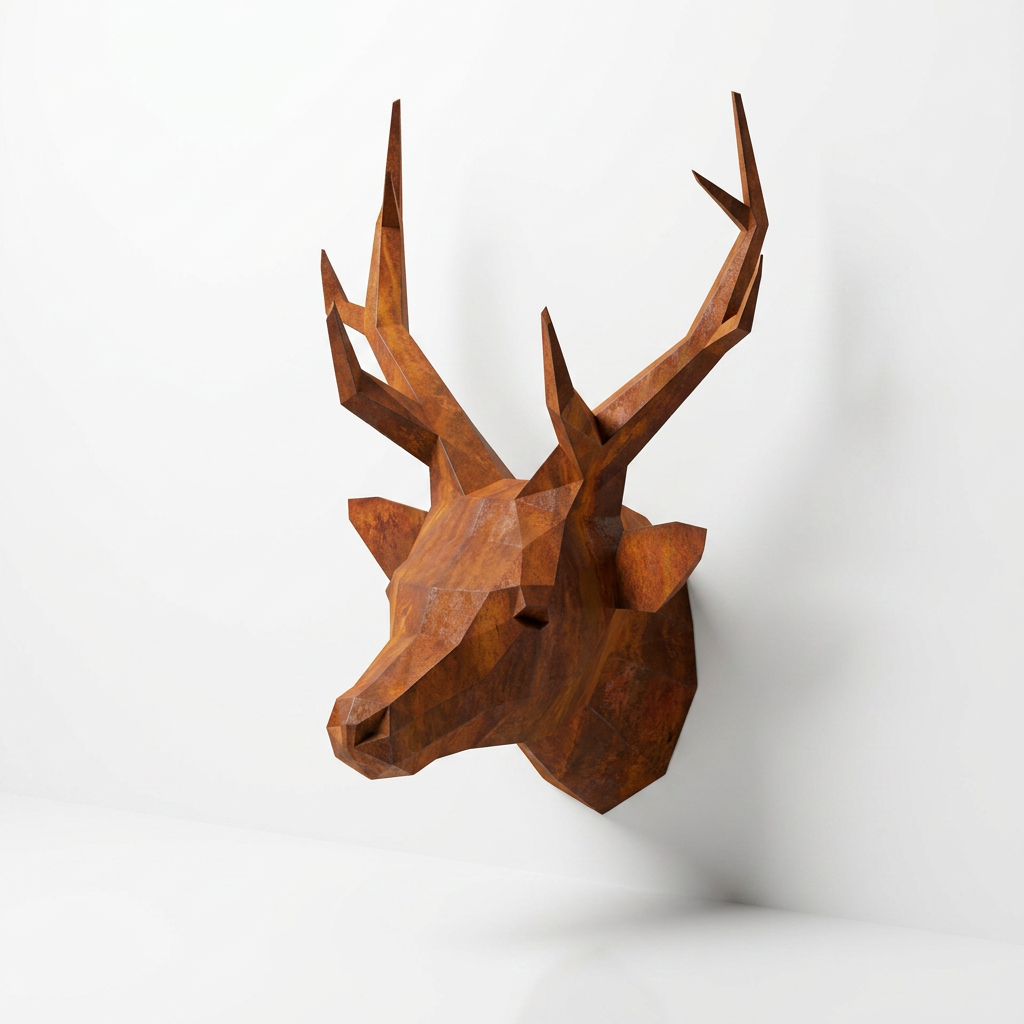 Trophée Tête de Cerf Origami