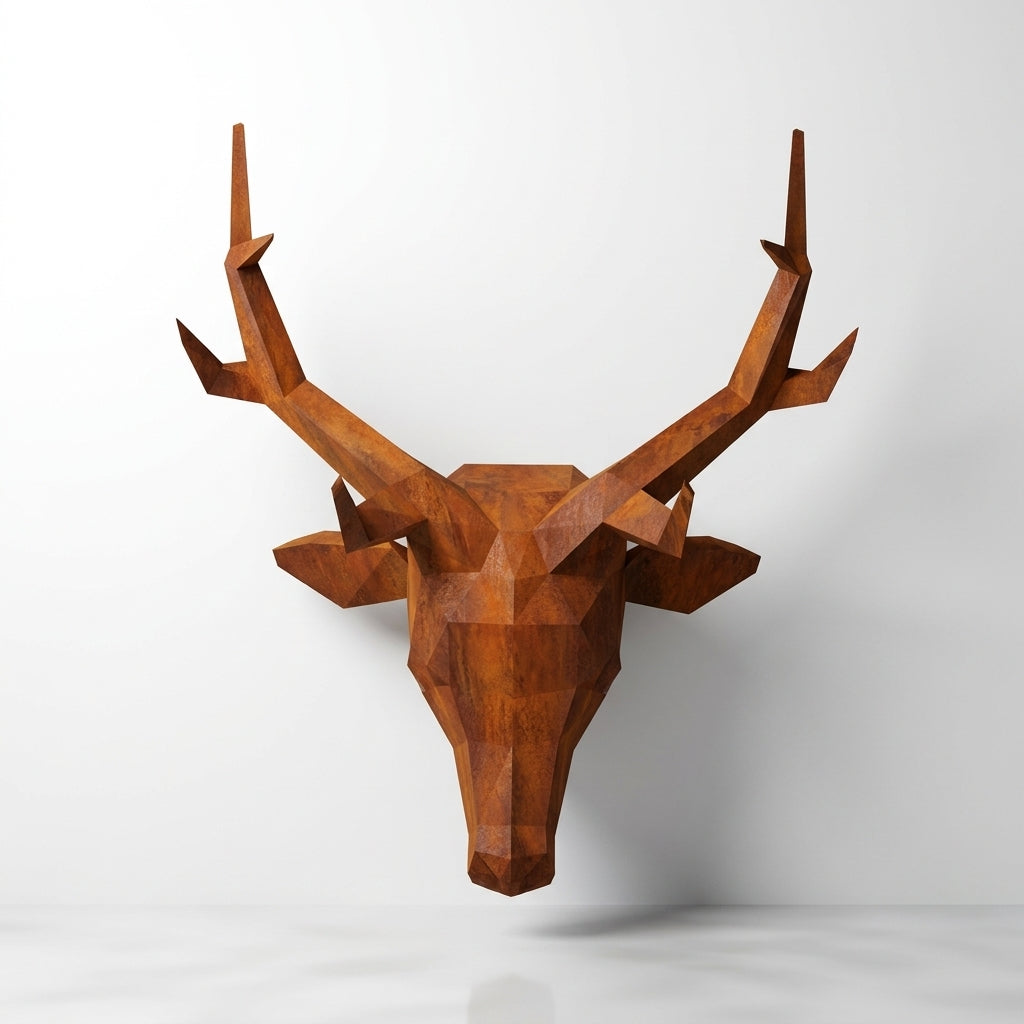 Trophée Tête de Cerf Origami