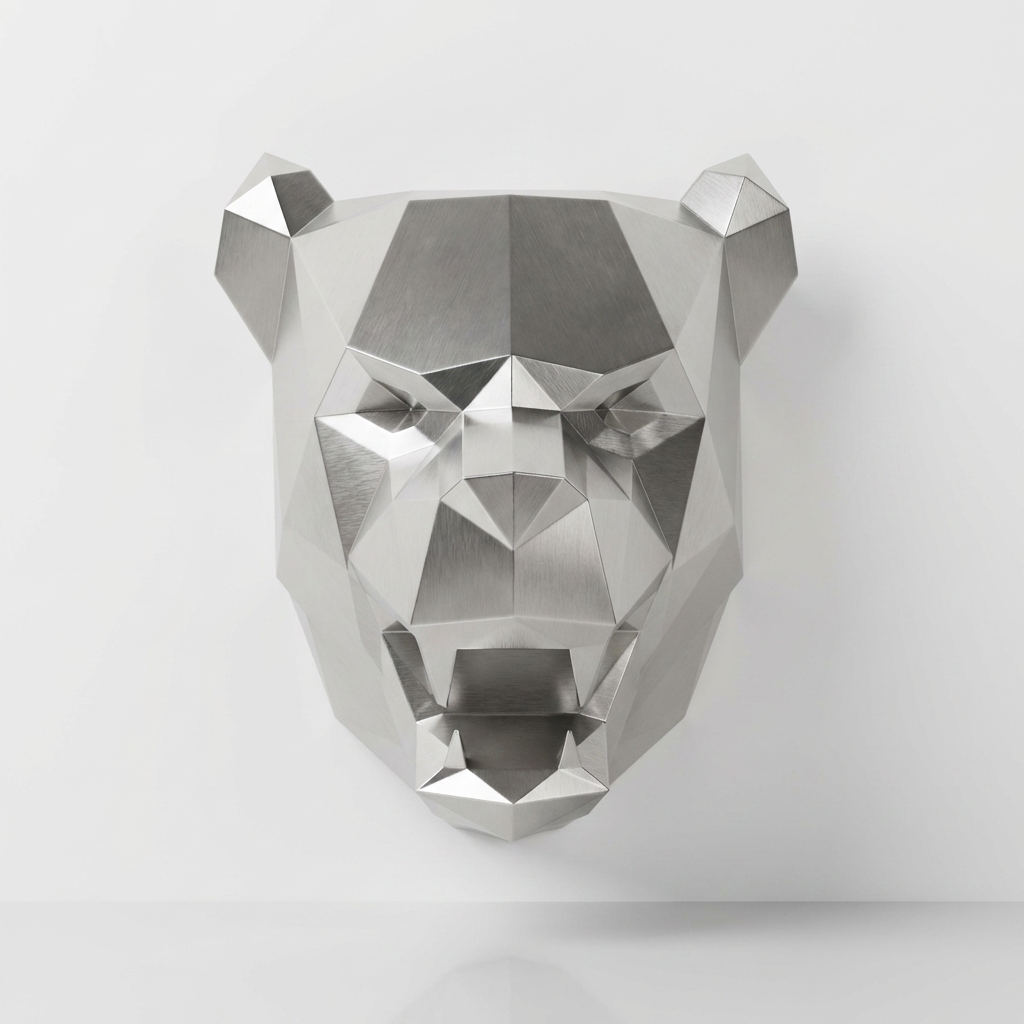 Sculpture Tête de Panthère En Inox