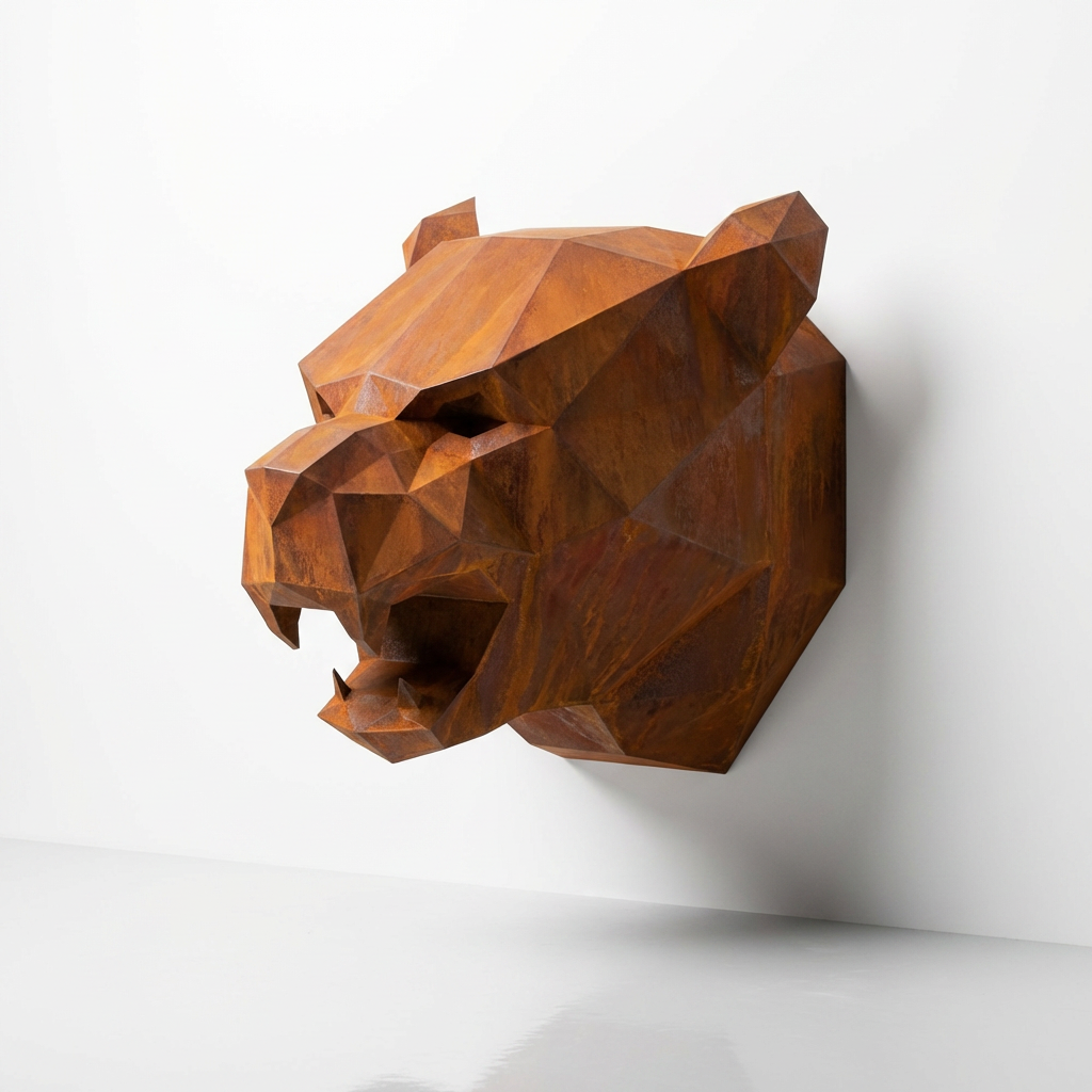 Sculpture Tête de Panthère
