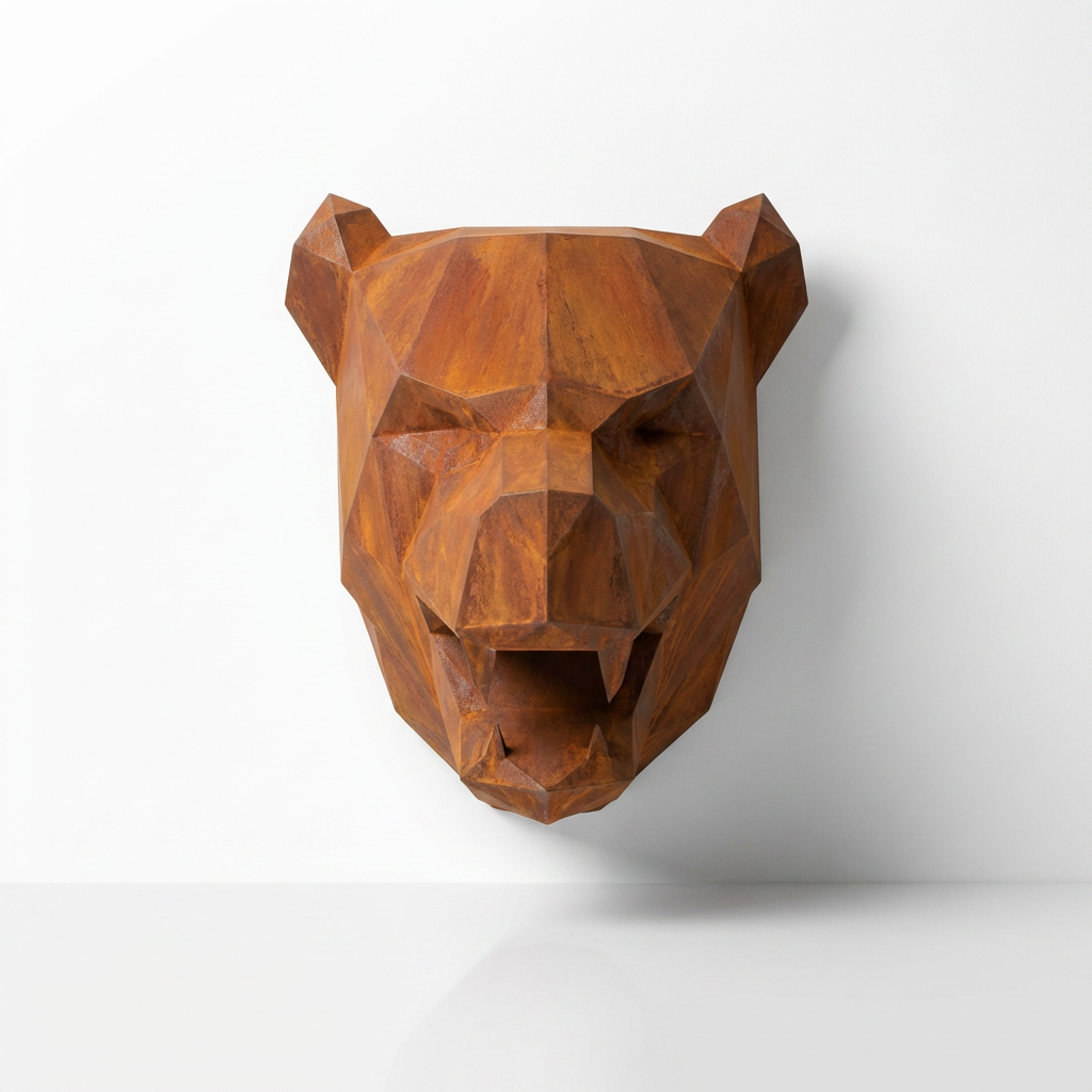 Sculpture Tête de Panthère