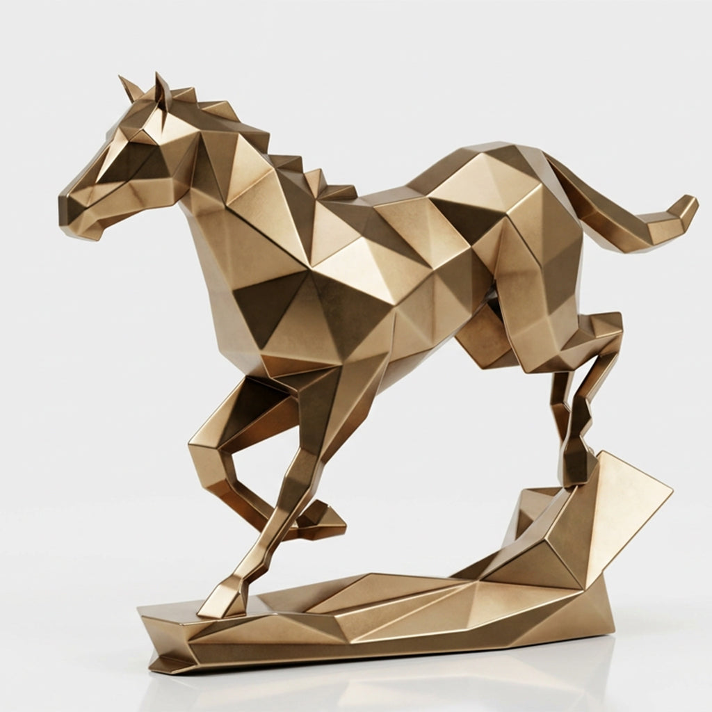 Grande Sculpture Cheval Origami