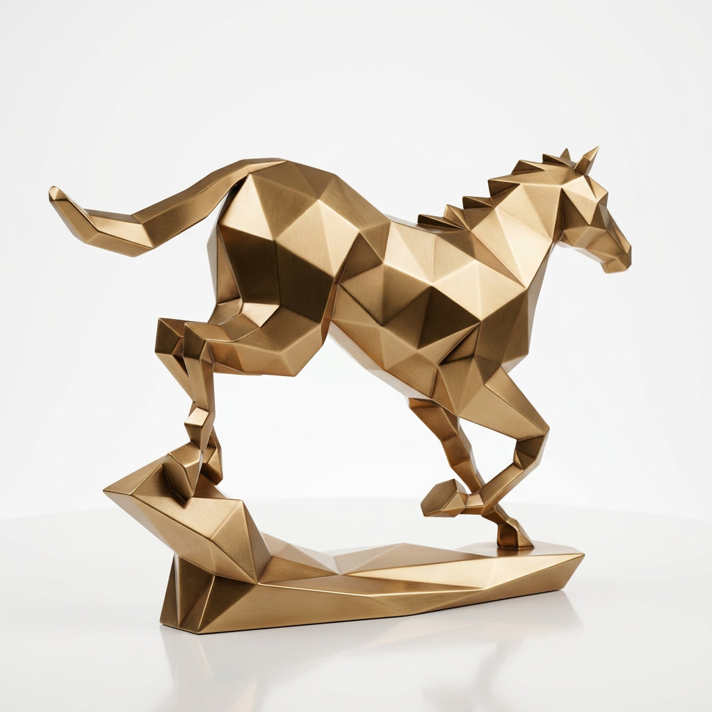 Grande Sculpture Cheval Origami