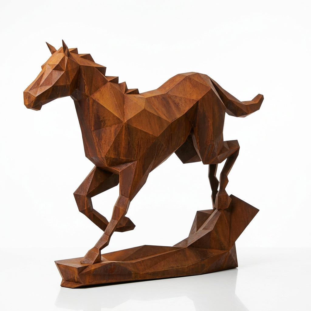 Grande Sculpture Cheval Origami