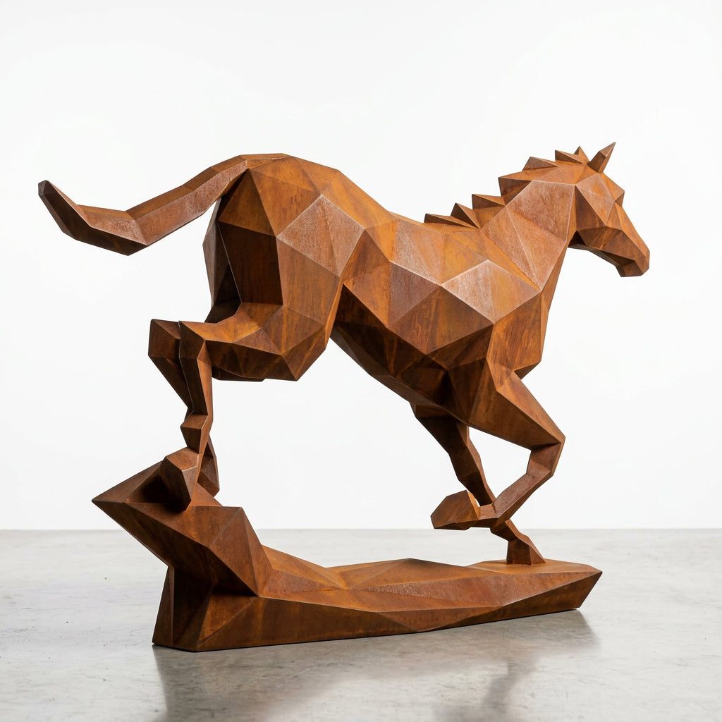 Grande Sculpture Cheval Origami