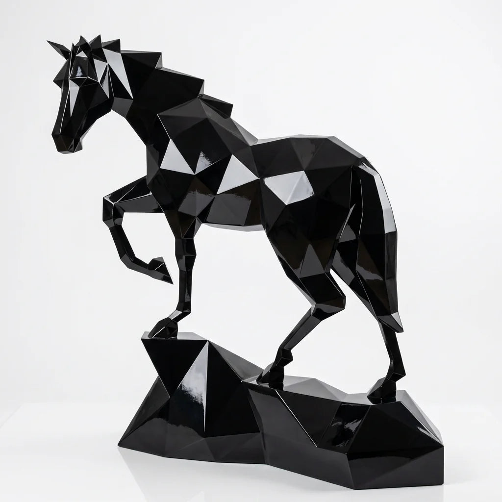 Grande Sculpture Origami Cheval
