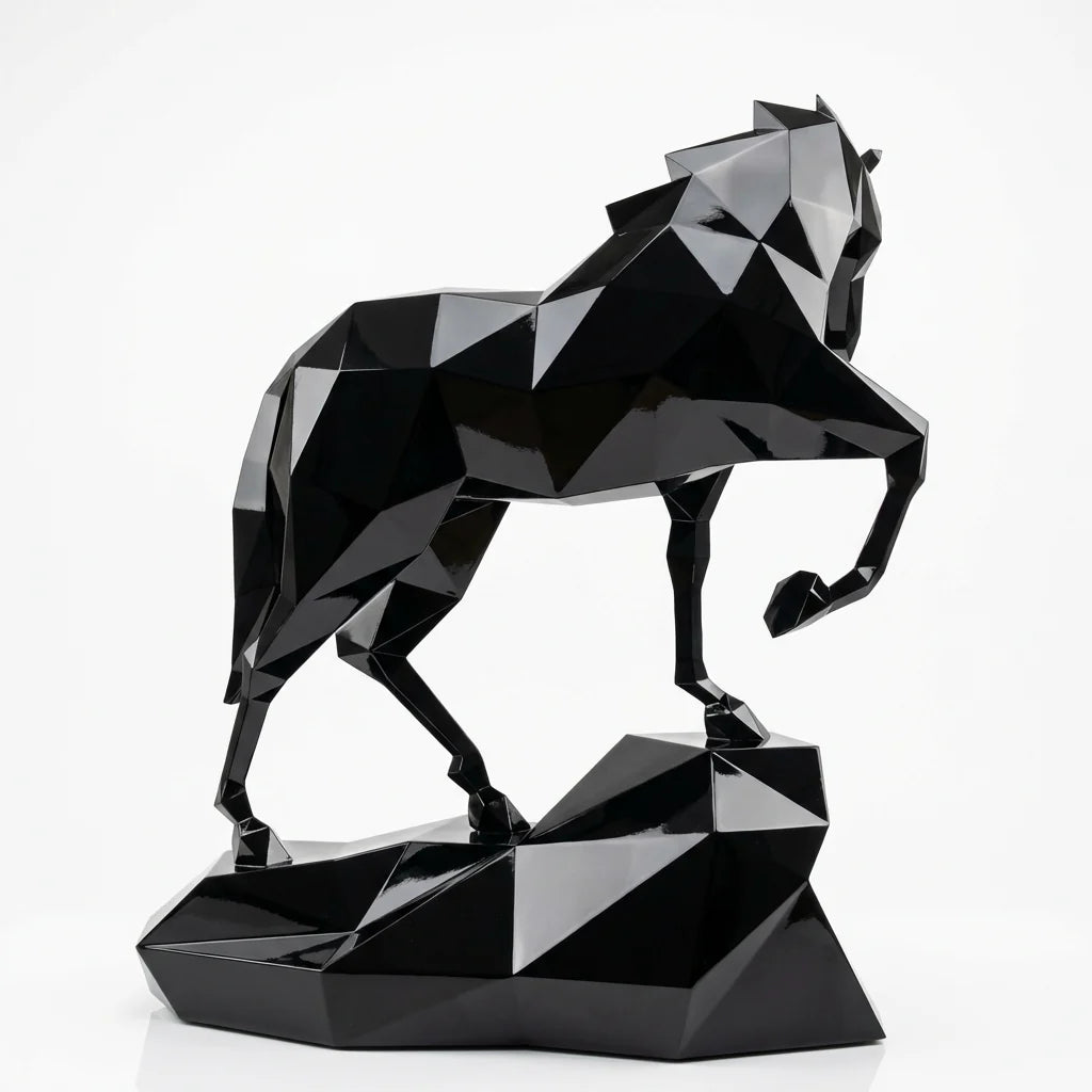 Grande Sculpture Origami Cheval