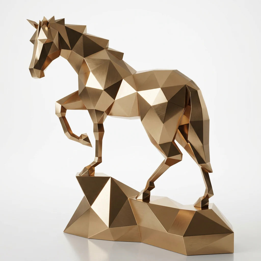 Grande Sculpture Origami Cheval