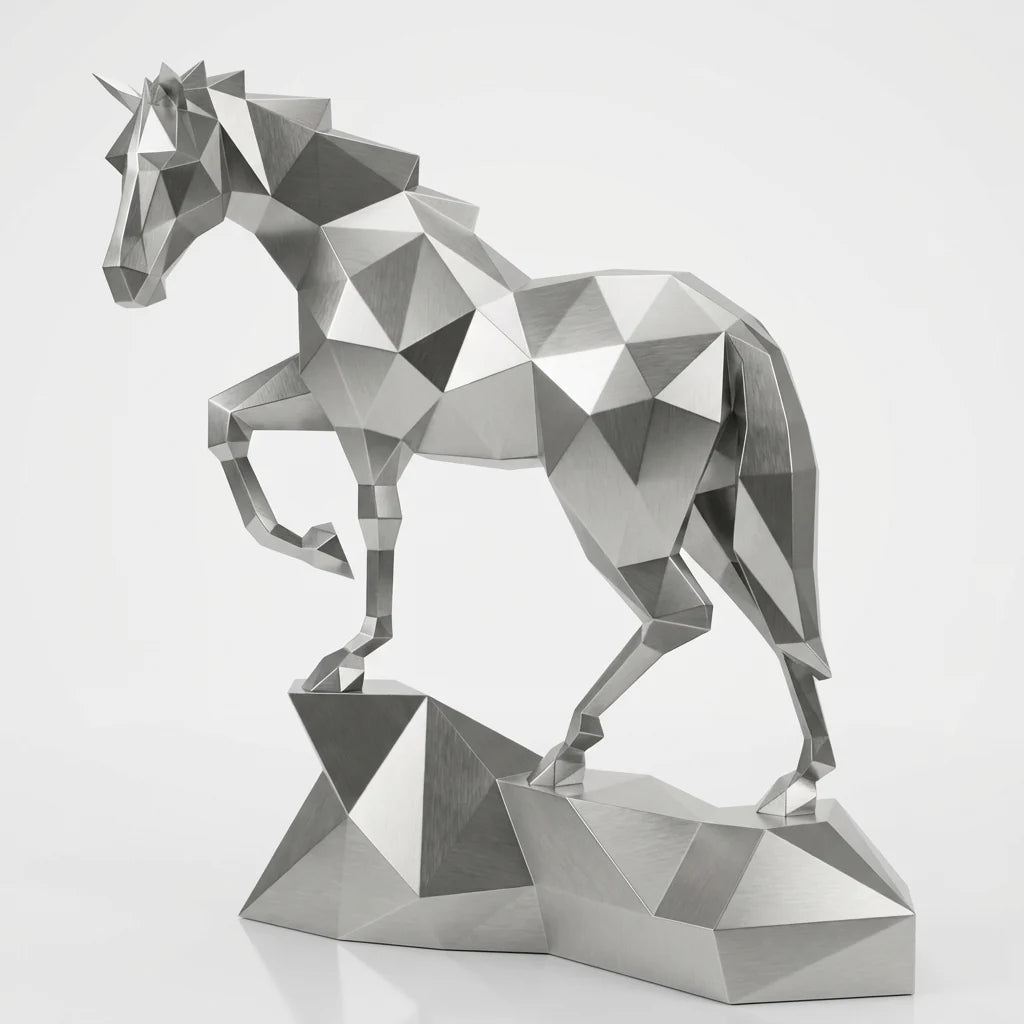 Grande Sculpture Origami Cheval