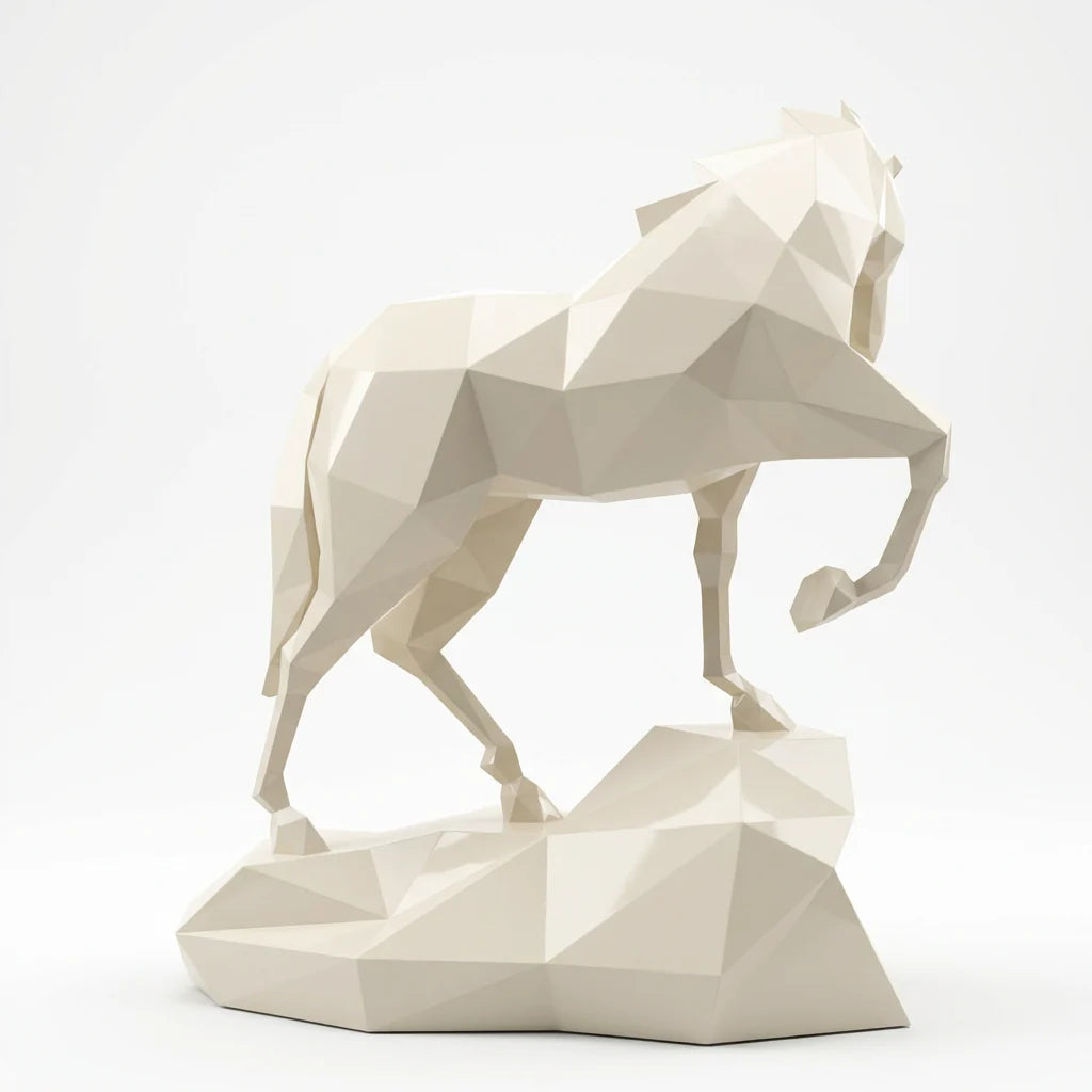 Grande Sculpture Origami Cheval