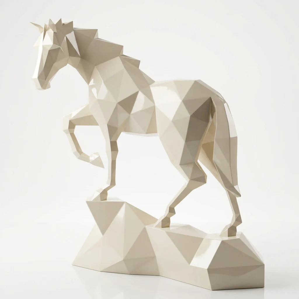 Grande Sculpture Origami Cheval