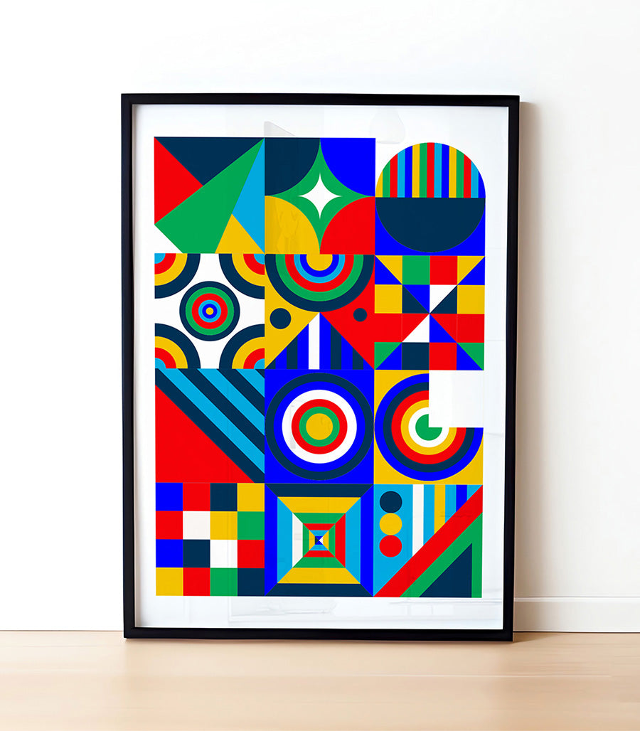 Tableau décoratif cubisme pour un salon moderne