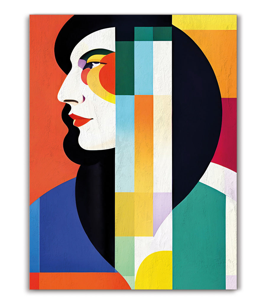 Tableau décoratif cubisme scène moderne