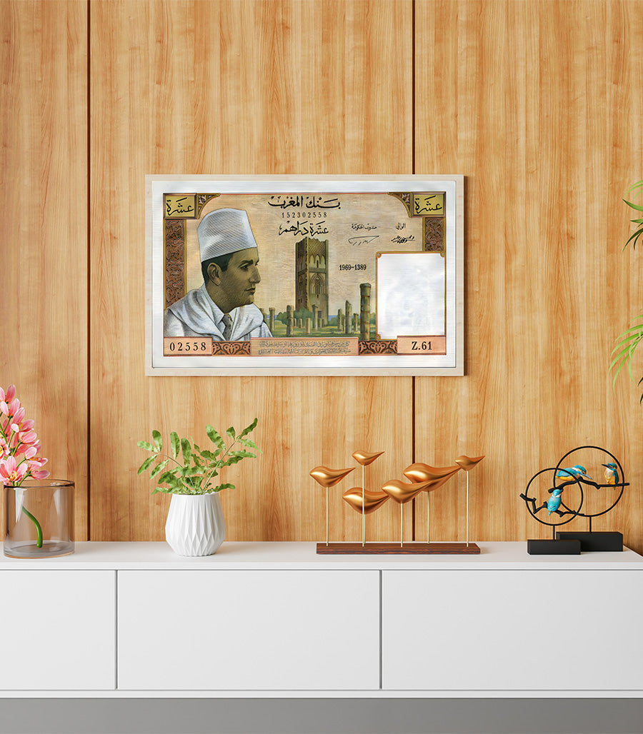 Tableau décoratif Billet de Cinquante Dirhams