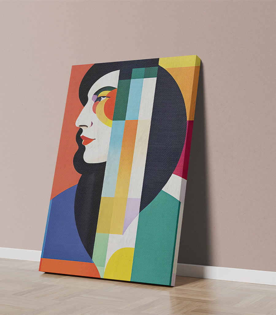 Tableau décoratif cubisme scène moderne