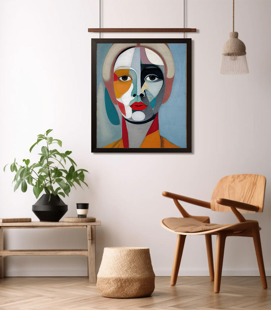 Tableau décoratif moderne esprit cubiste