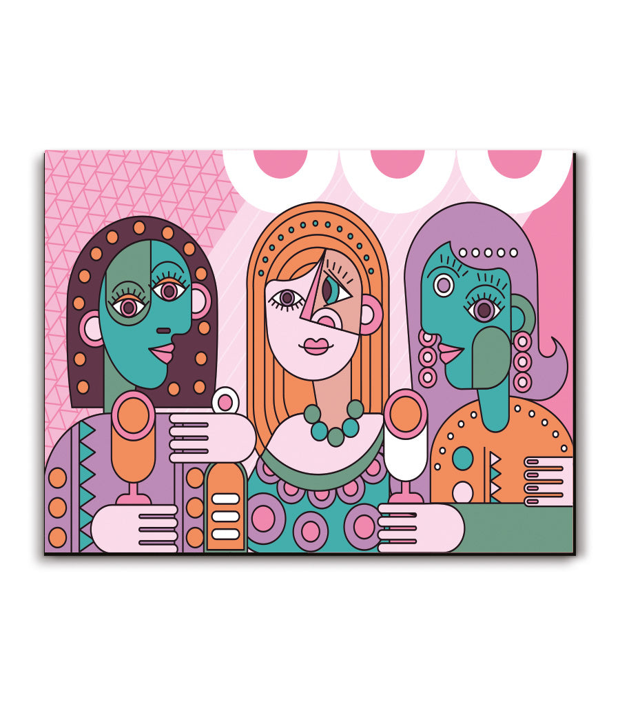 Tableau décoratif art moderne de cubisme