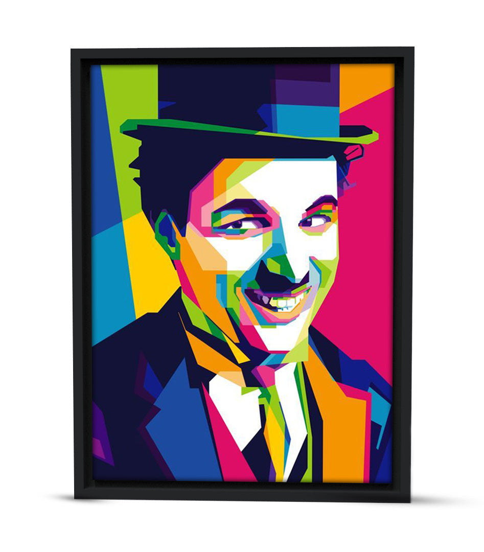 Tableau Décoratif de Charlie Chaplin en Pop Art
