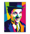 Tableau Décoratif de Charlie Chaplin en Pop Art