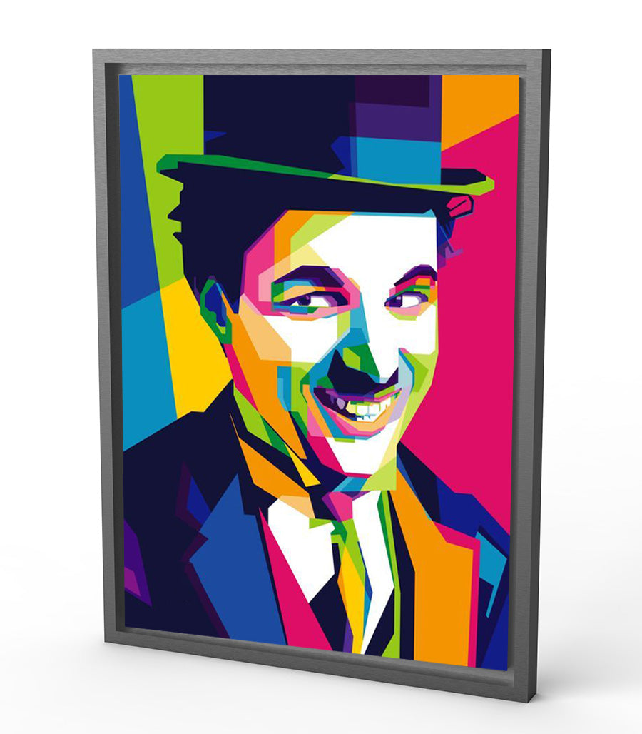 Tableau Décoratif de Charlie Chaplin en Pop Art