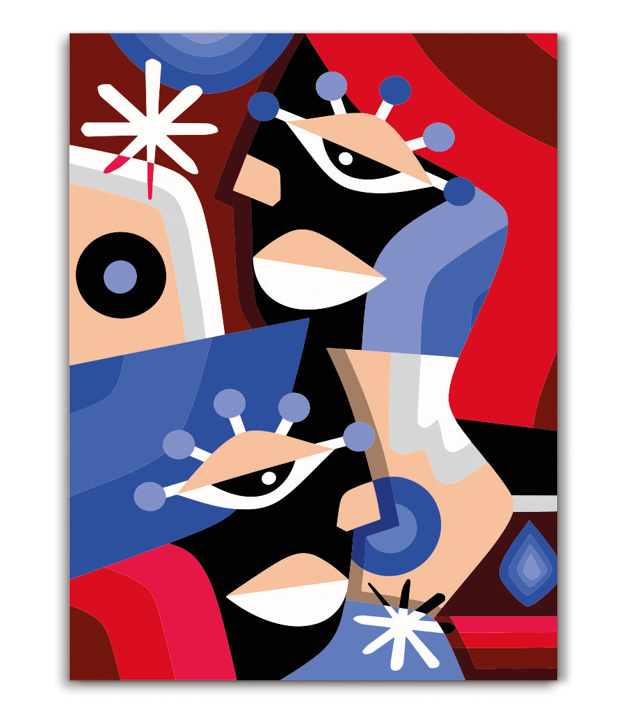 Tableau décoratif art cubisme renouvelé