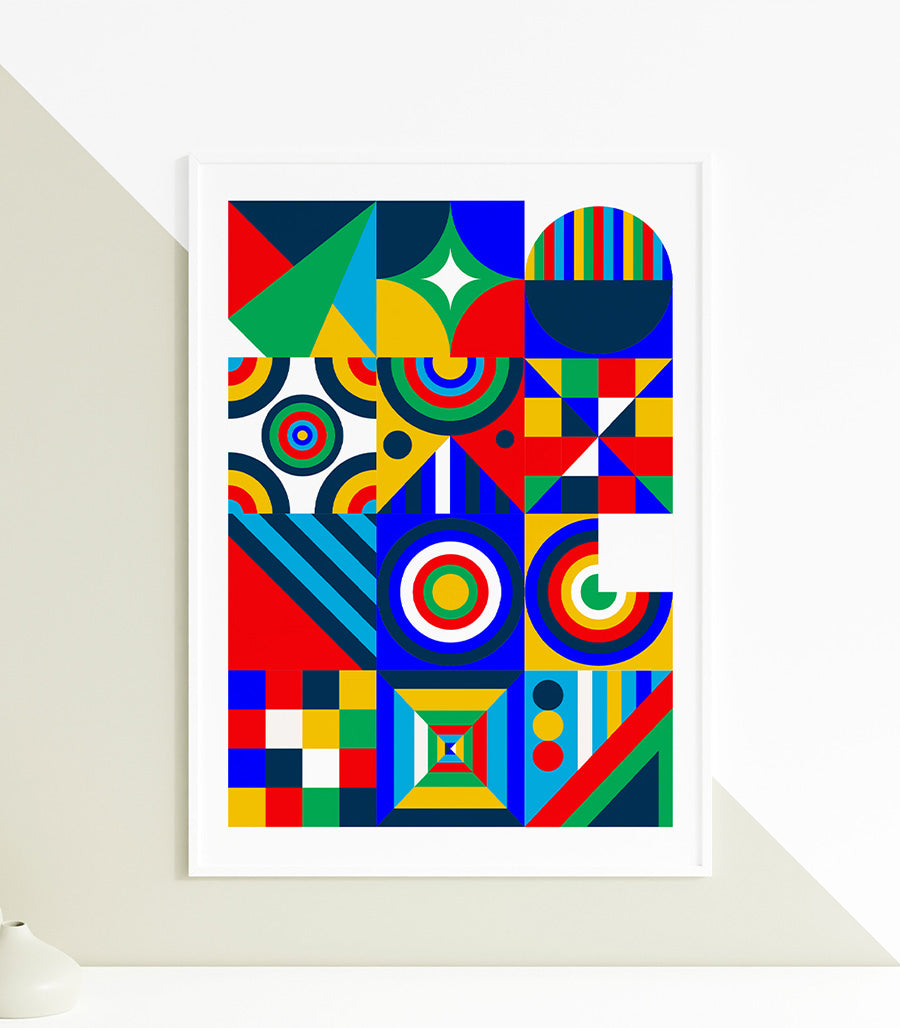 Tableau décoratif cubisme pour un salon moderne