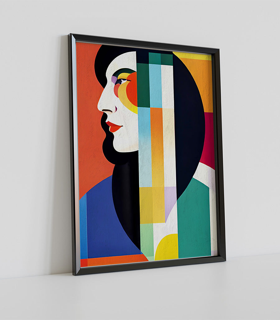 Tableau décoratif cubisme scène moderne