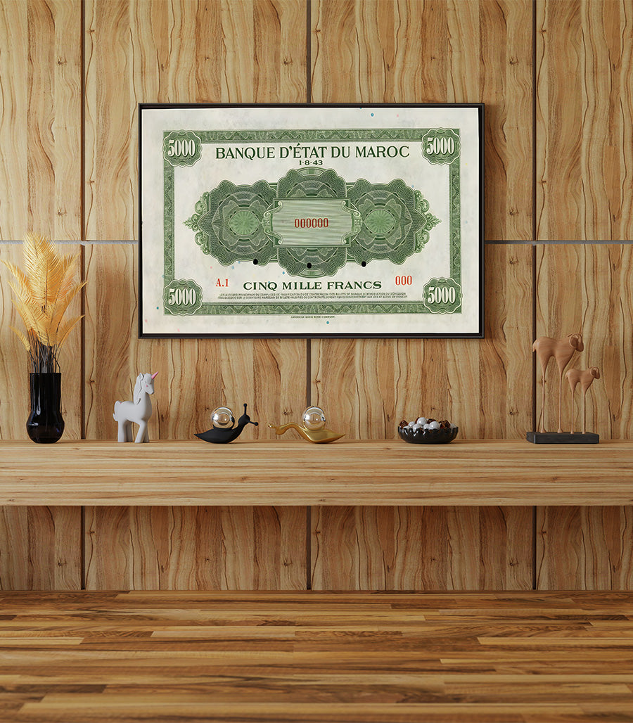 Tableau décoratif Cinq Mille Francs Specimen