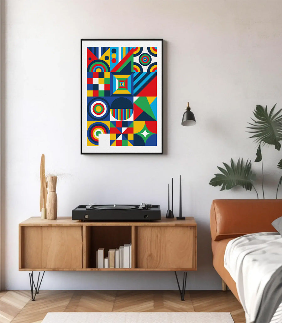 Tableau décoratif cubisme luxe contemporain